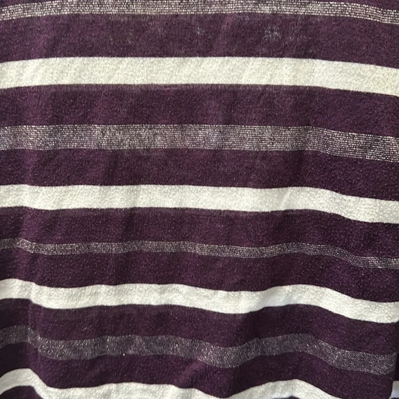 Purple/White/Silver Sparkle 3/4 sleeve (that is an open sleeve) Cato Size 18/20W - Picture 3 of 6